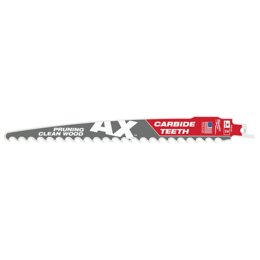 The Ax™ With Carbide Teeth For Pruning & Clean Wood Sawzall® Blade 9" 3 Tpi 3pk