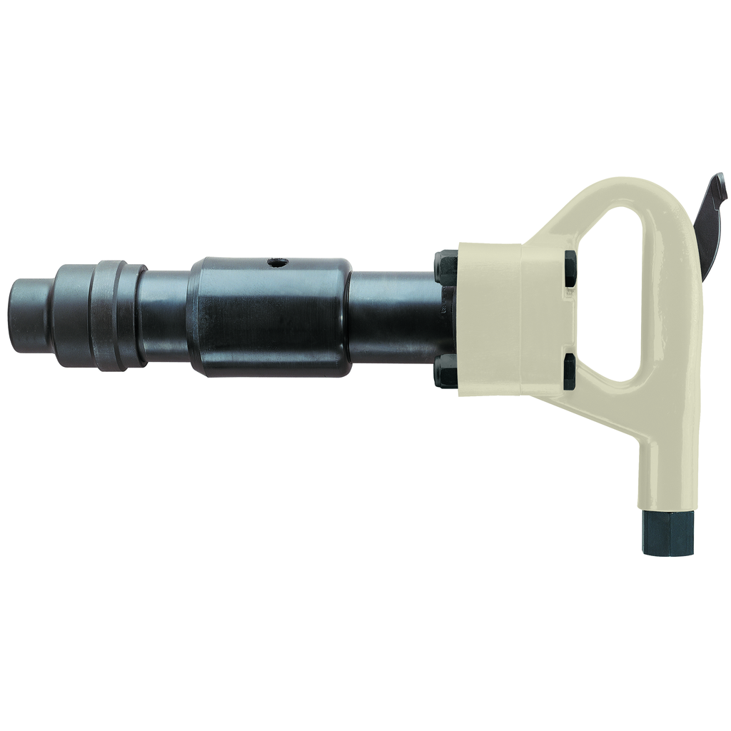 Air Chipping Hammer, 2 In Stroke, 2200 Bpm, Hex Shank, Oval Collar