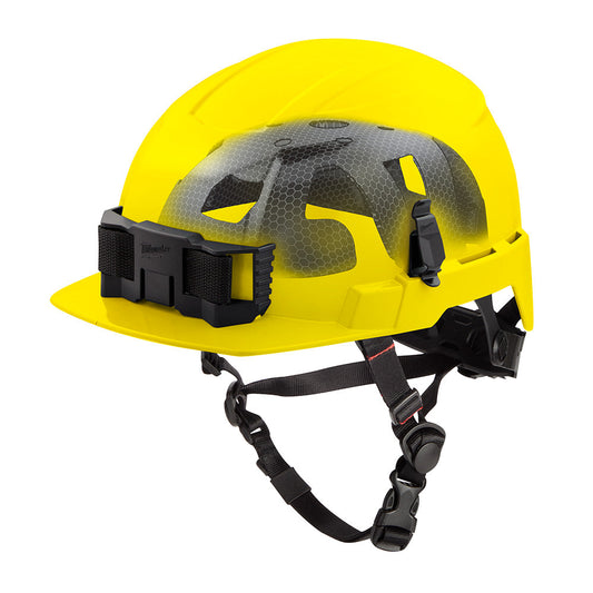 Bolt™ Yellow Front Brim Safety Helmet With Impact Armor™ Liner Usa - Type 2, Class e