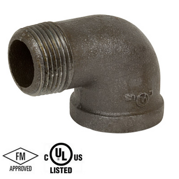 90° street elbow 1/8'' black