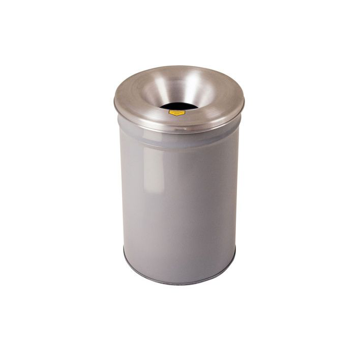 30 Gallon Cease-Fire® Waste Receptacle Safety Drum Can With Aluminum Head Gray 26630G
