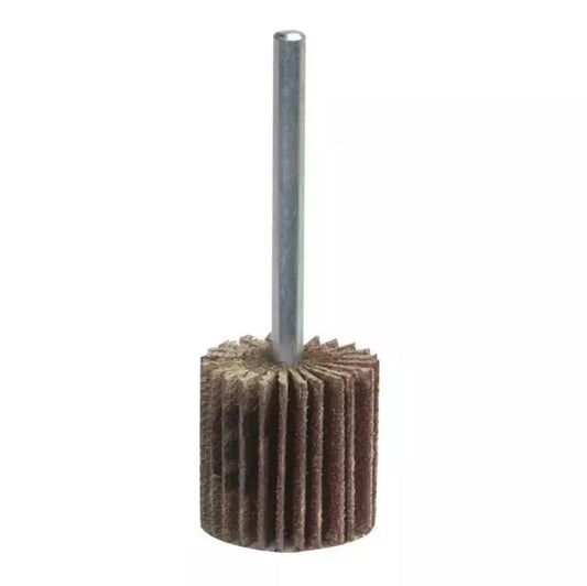 Metalite Mounted Flap Wheel - Aluminum Oxide, 80 Grit, 2 in Wheel Diameter, 1 in Wheel Width