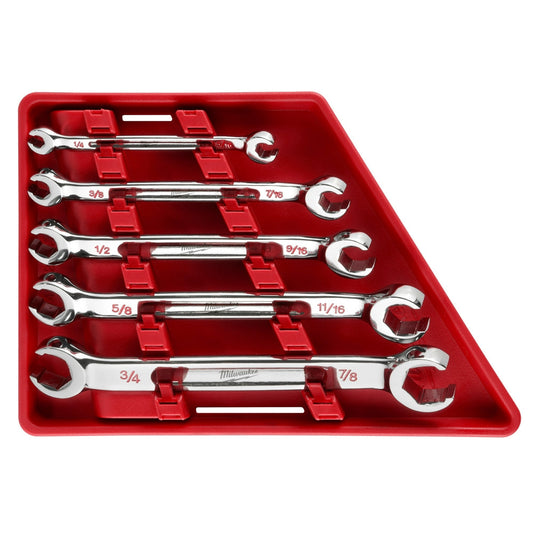 5pc Double End Flare Nut Wrench Set - Sae