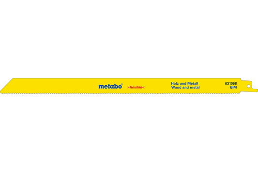 5 Sabre saw blades "flexible wood + metal" 300 x 0.9 mm