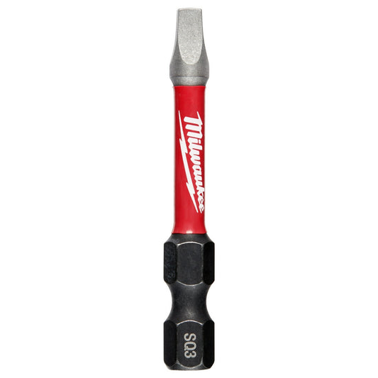 Shockwave™ 2 In Impact Square Recess #3 Power Bits , 2/pk