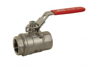 Mas 2-Piece Ball Valve, Stainless Steel, 1/2 In