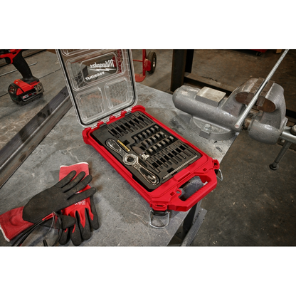 38PC Metric Tap & Die PACKOUT™ Set w/ HEX-LOK™ 2-in-1 Handle
