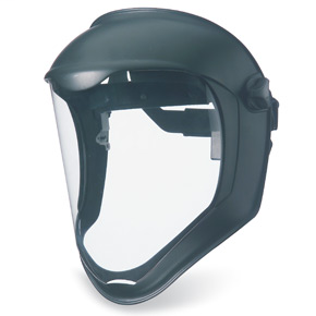 Clear Polycarbonate Visor, Anti-Fog/Hardcoat, Black Matte Shell, Model S8510