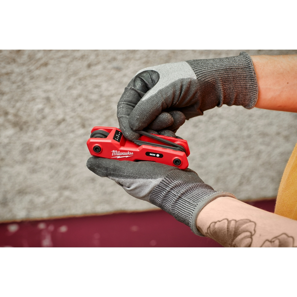 2PC 17-Key Folding Hex Key Sets SAE/Metric