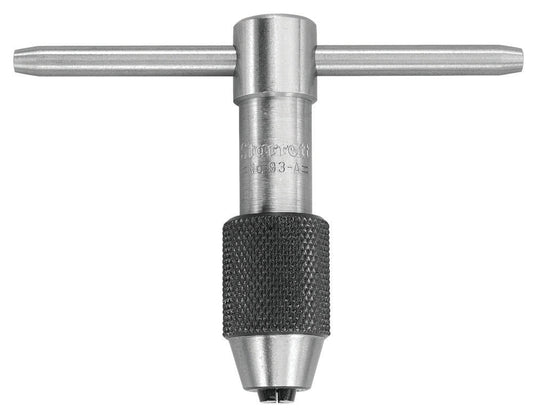 T-Handle Tap Wrench 1/16-3/16" (1.6-4.7mm) Capacity Tap Size 2" (50mm) Body Length 1/16-5/32" (1.6-4mm) Square Shank