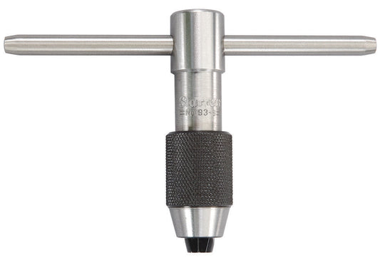 T-Handle Tap Wrench 7/32-7/16" (5.5-11mm) Capacity Tap Size 2-1/2" (65mm) Body Length 5/32-1/4" (4-6.4mm) Square Shank