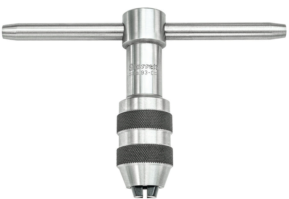 T-Handle Tap Wrench 1/4-1/2" (6.4-12.7mm) Capacity Tap Size 3-1/2" (90mm) Body Length 3/16-5/16" (4.7-8mm) Square Shank