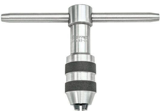 T-Handle Tap Wrench 1/4-1/2" (6.4-12.7mm) Capacity Tap Size 3-1/2" (90mm) Body Length 3/16-5/16" (4.7-8mm) Square Shank