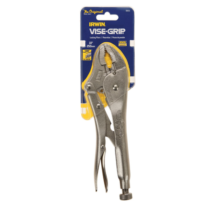Irwin Vise-Grip Original Locking Pliers With Wire Cutter Curved Jaw 10-Inch