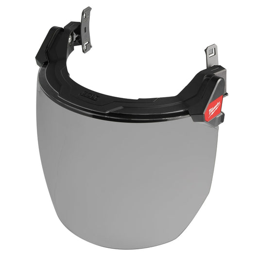 Bolt™ Full Face Shield - Gray Dual Coat Lens Compatible With Safety Helmets & Hard Hats
