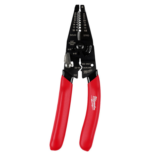 10-28 Awg Multi-purpose Dipped Grip Wire Stripper & Cutter w/ Reinforced Head