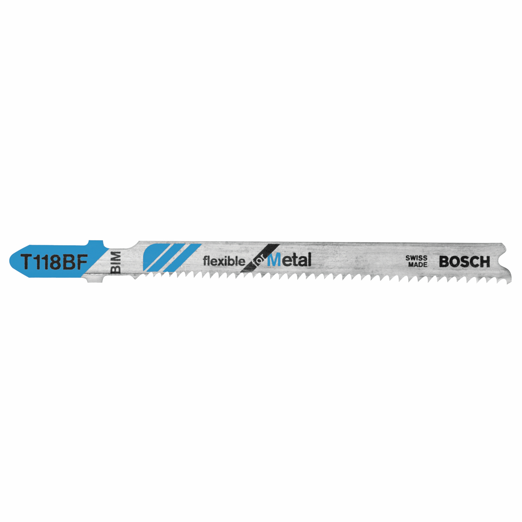 5 Pc. 3-5/8 In. 11-14 TPI Flexible For Metal T-Shank Jig Saw Blades