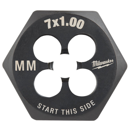 M7-1.00 mm 1-inch Hex Threading Die