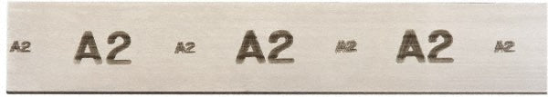 Plaque plate durcissable à l'air Starrett A2, 3/16" d'épaisseur x 1" de largeur x 18" de longueur