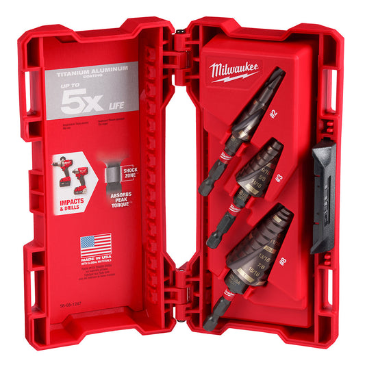Shockwave™ Impact Duty™ Step Bit Mechanical Set #2, #3, #8