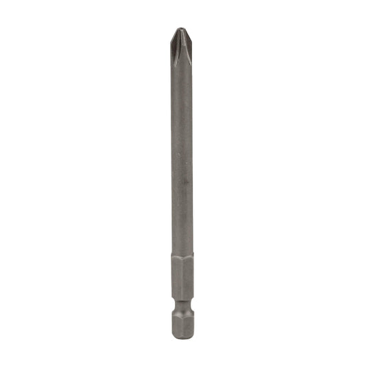 Qualtool Phillips Drive Bit #2, Silver, Steel, 2"