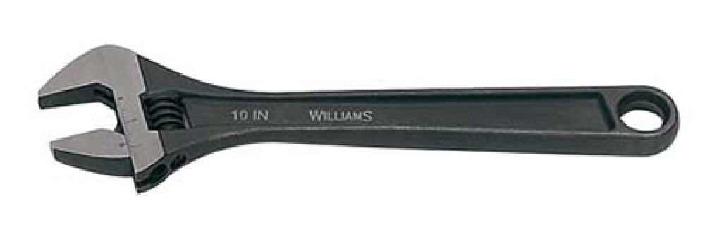 10 Inch SAE Adjustable Industrial Black Finish Wrench