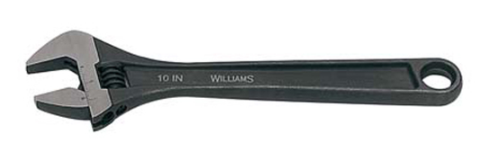 10 Inch SAE Adjustable Industrial Black Finish Wrench