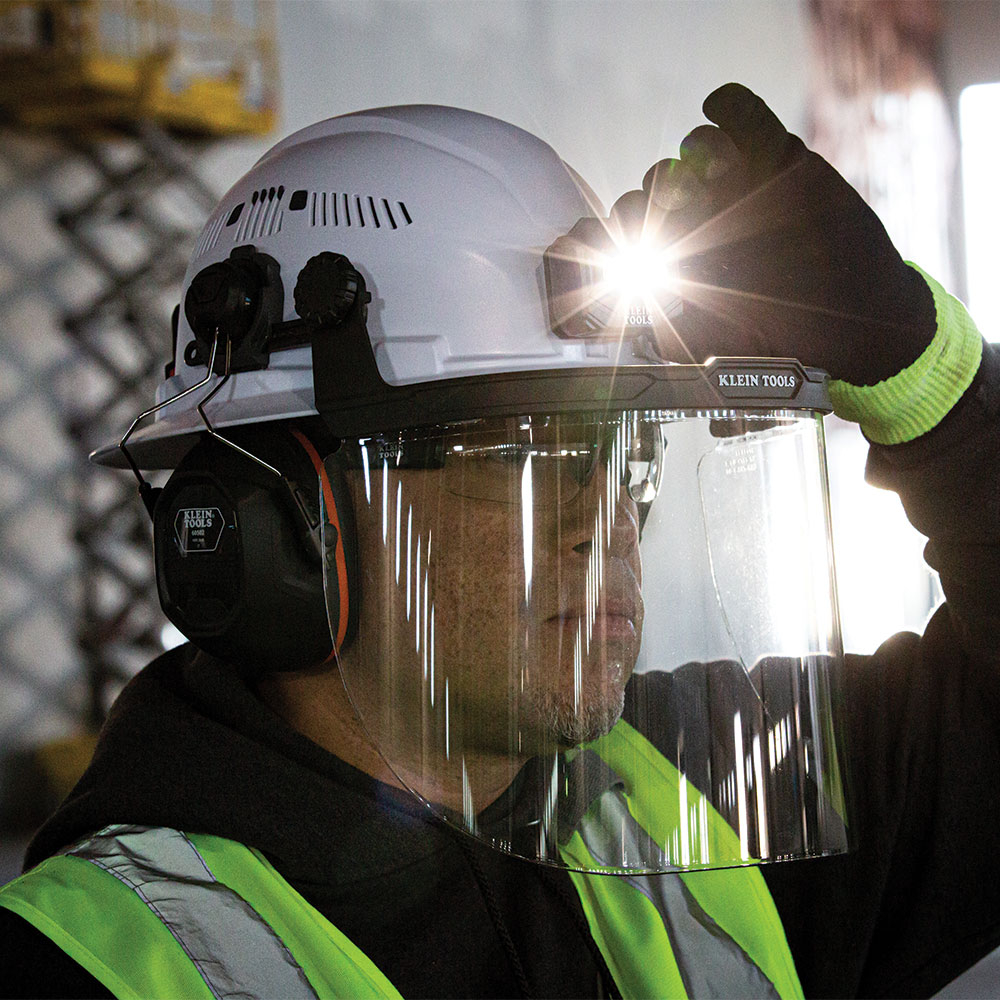 Face Shield Full Brim Hard Hat Clear