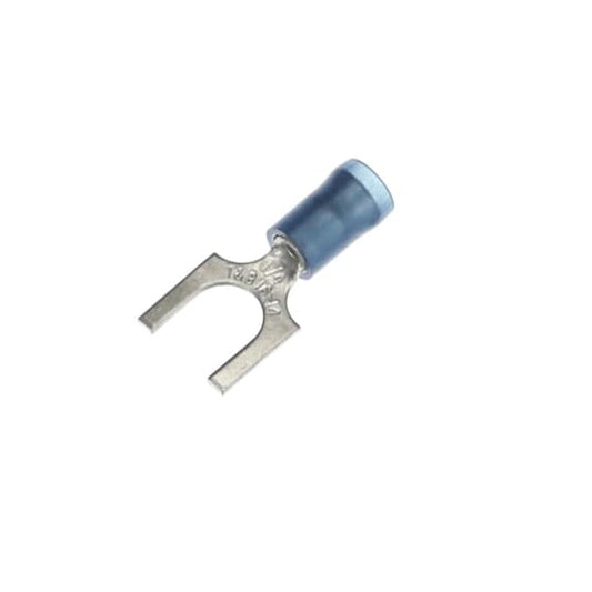 Nylon Fork Terminal 18-14 1/4" Blue