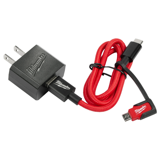 3Ft USB-C And 2.1A Wall Charger W/ Micro USB Adaptor