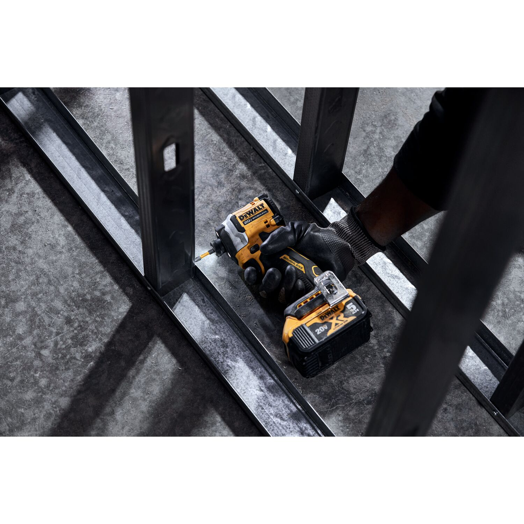 DEWALT 20V MAX* ATOMIC Cordless Brushless 1/4 in Impact Driver Drill Kit (1) Lithium Ion Battery with Charger
