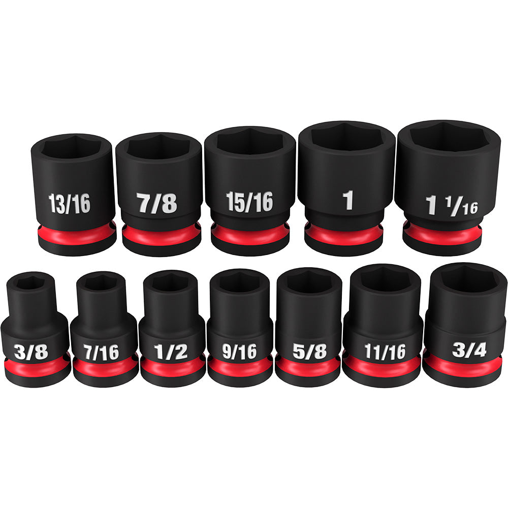 Shockwave™ 12pc Impact Duty™ 1/2" Drive Sae Standard 6 Point Socket Set