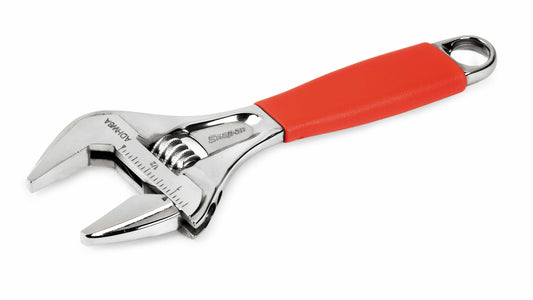 6 Inch Wide Opening Adjustable Wrench (Red)