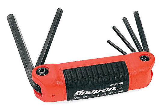6 Piece SAE Folding Hex Key Set