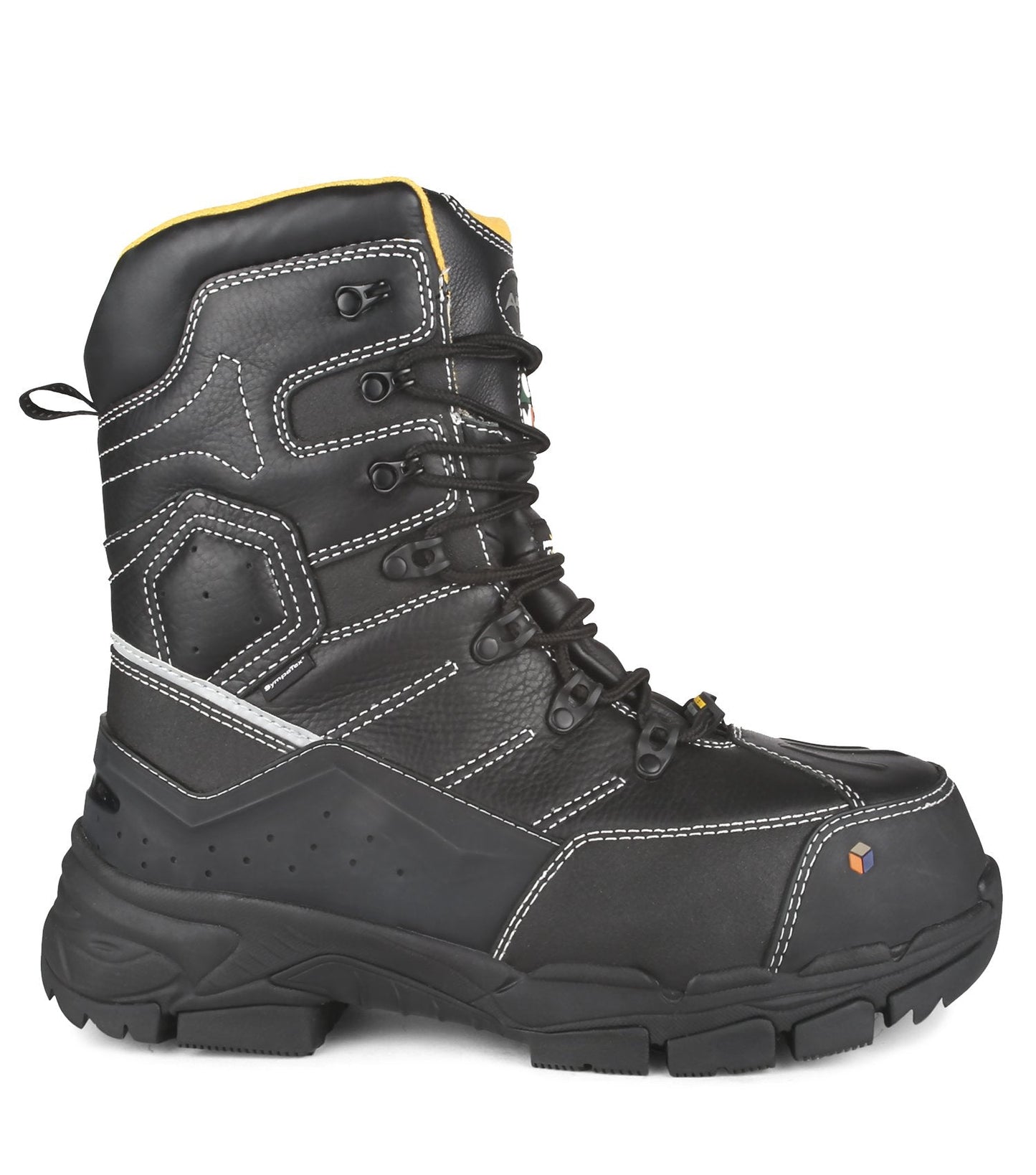 Cannonball, Hi Viz Thinsulate Work Boots, Black, Rubber, Size 9