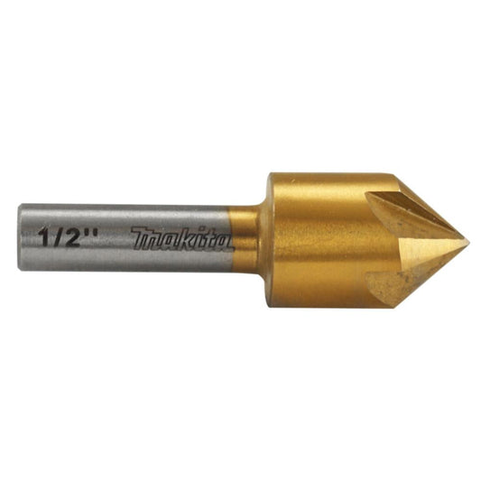 1/2" Countersink Bit with 1/4" Round Shank, Titanium Coated