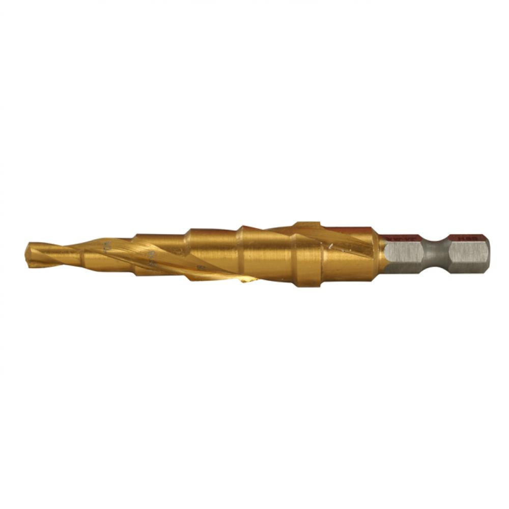 Gamme 3/16"-1/2", 6 mèches étagées avec tige 1/4"