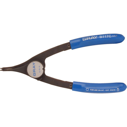 Pince à anneau élastique convertible, longueur de 6 pouces, pointe de 0,047 pouce, angle de pointe de 18 degrés