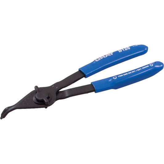 Pince à anneau élastique interne/externe de 6 pouces avec pointe fixe à 45 degrés