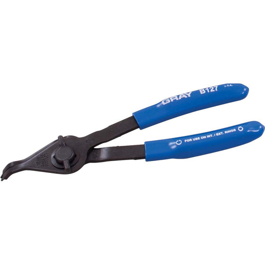6-Inch Convertible Snap Ring Plier, Internal/External with 45-Degree .047-Inch Fixed Tip