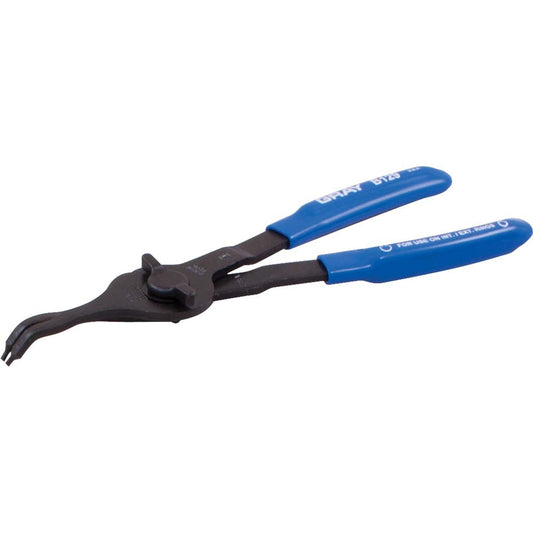Pince à anneau élastique convertible de 9-1/4 pouces, interne/externe avec pointe fixe à 45 degrés de 0,090 pouce