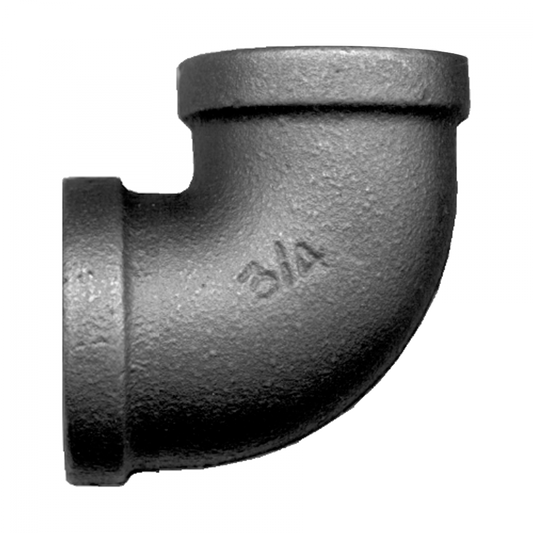 90° Female Elbow, Iron, 1-1/4 FPT