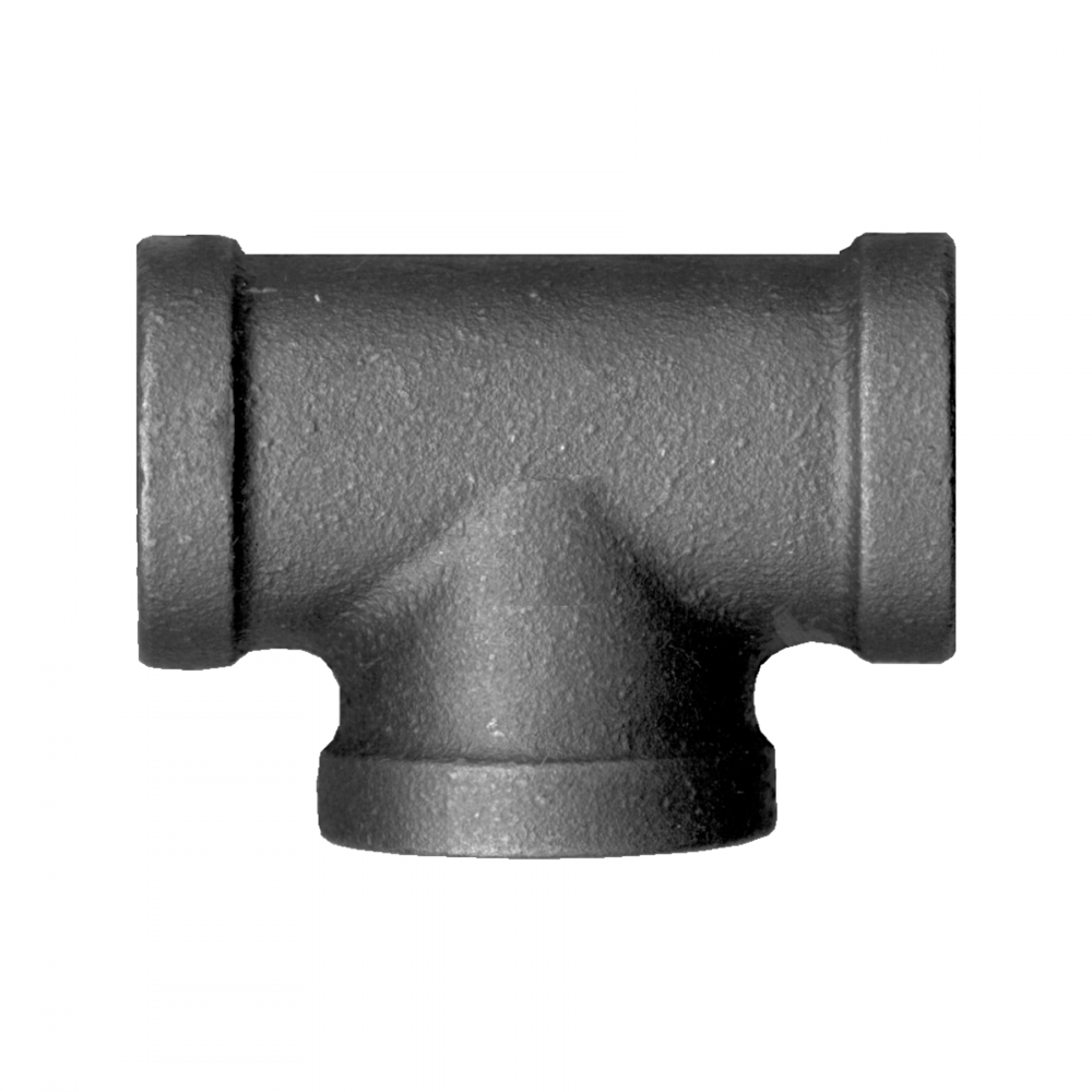 Female Tee, Iron, 1/8 FPT