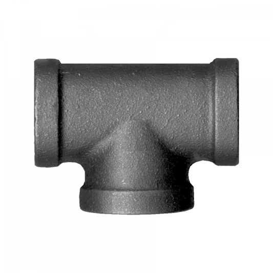 Female Tee, Iron, 1/8 FPT