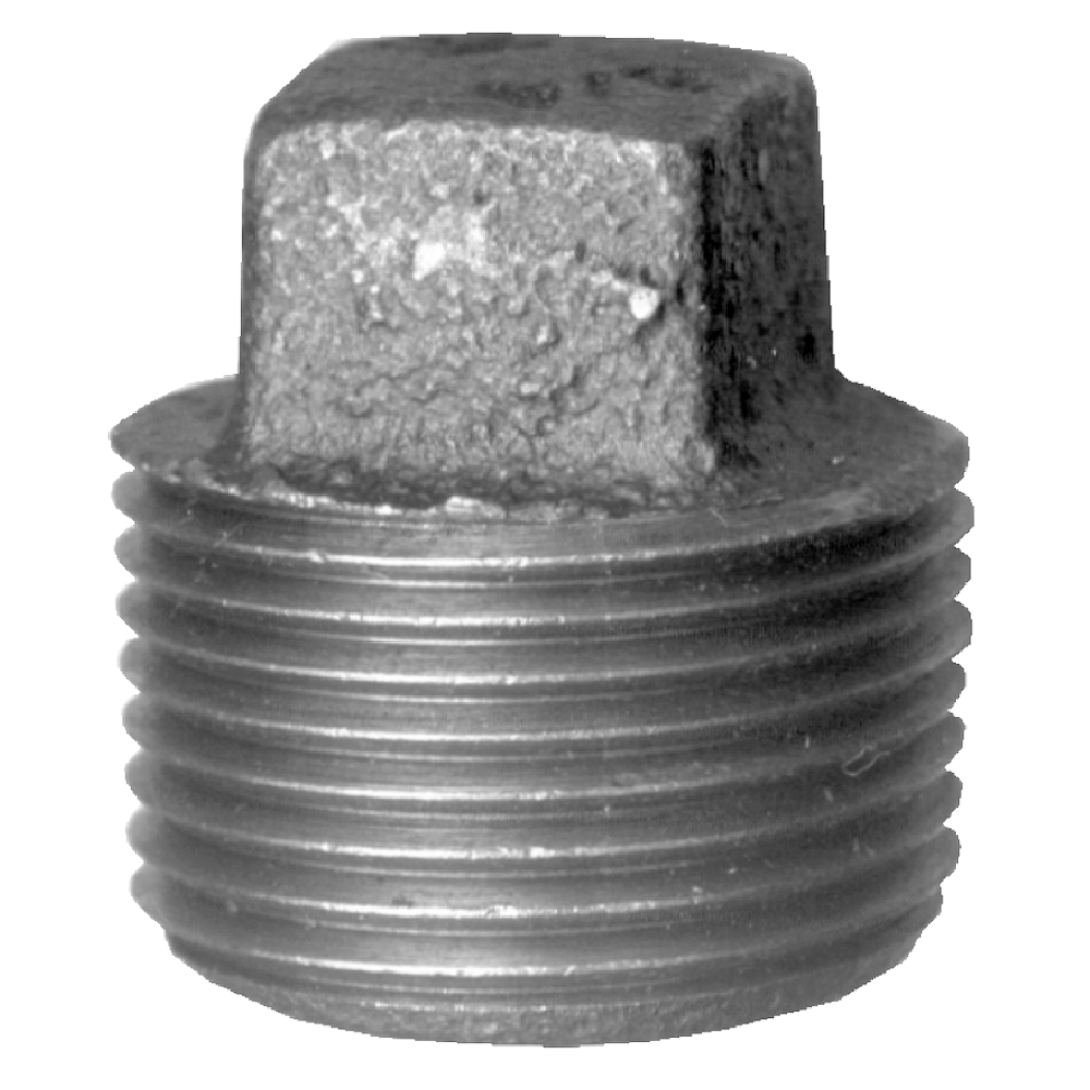 Square Head Plug, Iron, 3/4 MPT