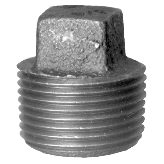 Square Head Plug, Iron, 3/4 MPT