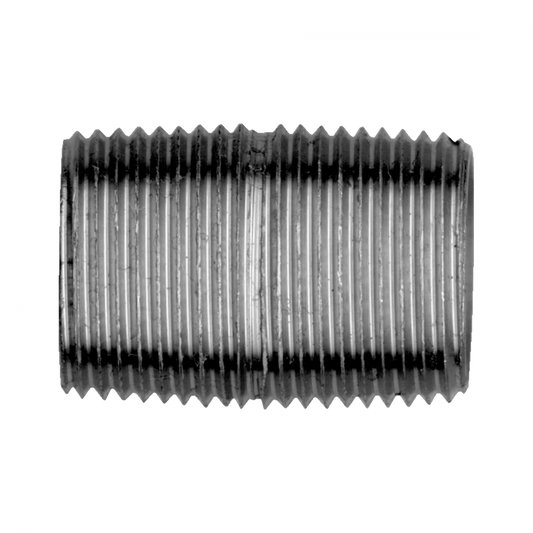 Close Nipple, Iron, 1/4 MPT