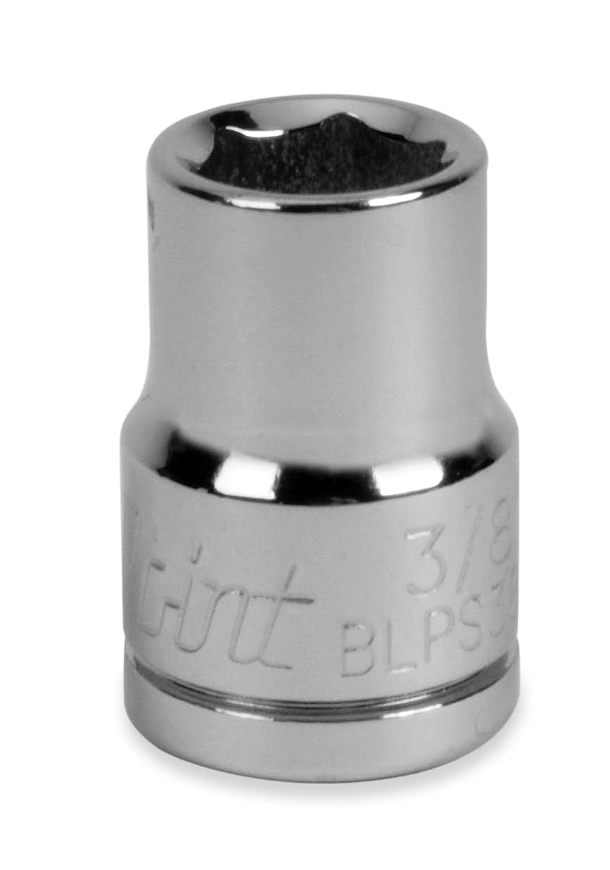 Shallow SAE Socket 3/8 Inch, 6 Point for 3/8 Inch Drive (Blue-Point)