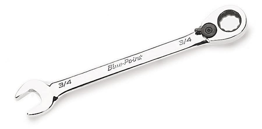 7/8" 12-Point SAE 15° Offset Ratcheting Box/ Open-End Wrench
