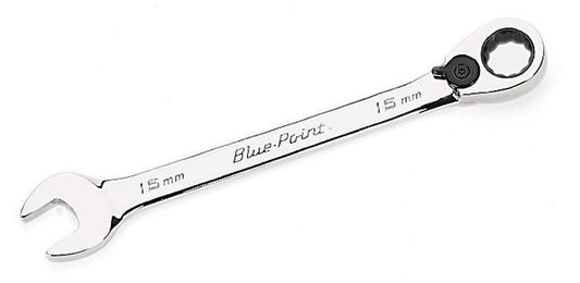 15 mm 12-Point Metric 15° Offset Ratcheting Combination Wrench